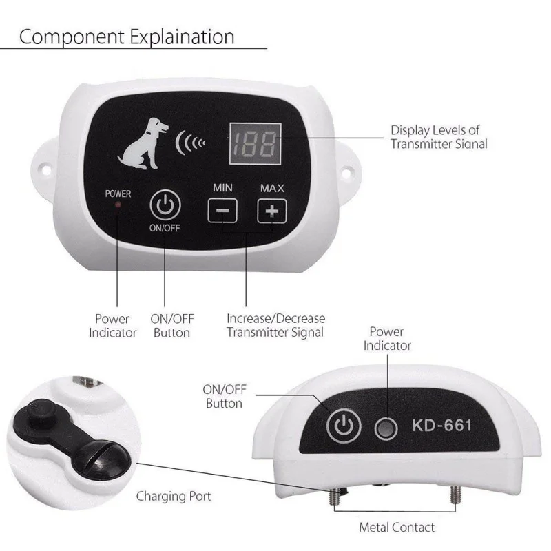 Wireless Dog Fence Electronic Pet Containment System for all dogs Wireless Dog Fence Electronic Pet Containment System for all dogs