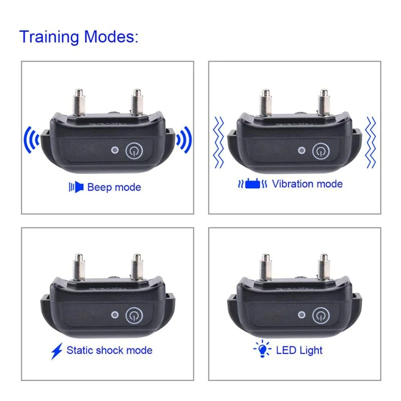 Rechargeable Remote Dog Training Collars with Waterproof Electric Dog Collars for 2 Dogs Rechargeable Remote Dog Training Collars with Waterproof Electric Dog Collars for 2 Dogs