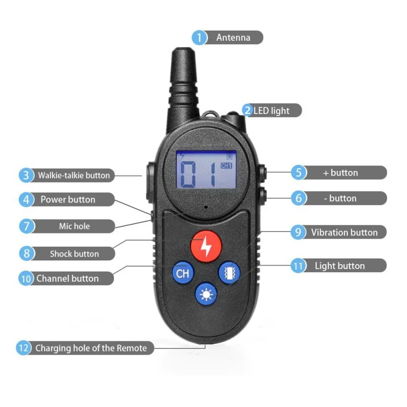 Dog Training Collars with Walkie Talkie Remote Control Vibrating Dog Collars for 3 dogs Dog Training Collars with Walkie Talkie Remote Control Vibrating Dog Collars for 3 dogs