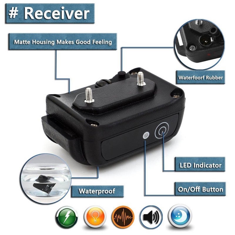 Waterproof Dog Training Collars with Remote Rechargeable Vibrating Dog Collars for 2 Dogs Waterproof Dog Training Collars with Remote Rechargeable Vibrating Dog Collars for 2 Dogs